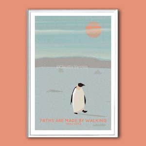 Penguin quote inspirational print in various sizes