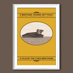 Filmposter O Brother, Where Art Thou Retro Druck in verschiedenen Größen