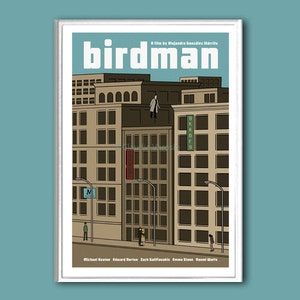 Movie poster Birdman 12x18 inches retro print