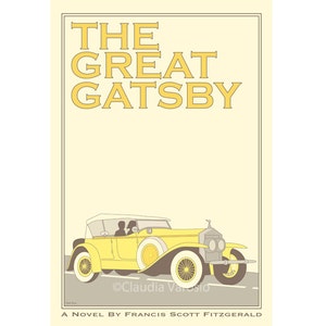 Poster The Great Gatsby retro print in various sizes image 2