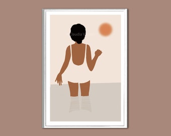 You are not a drop in the ocean quote retro print in various sizes