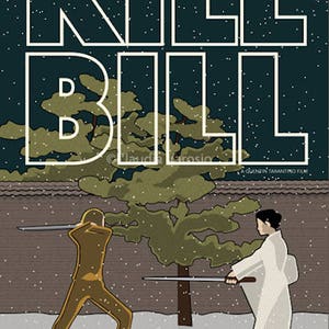 Kill Bill movie poster print in various sizes image 2