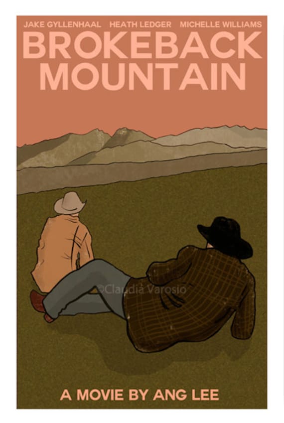 Brokeback Mountain Movie Poster Print in Various Sizes
