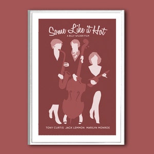 Movie poster Some Like it Hot retro print in various sizes