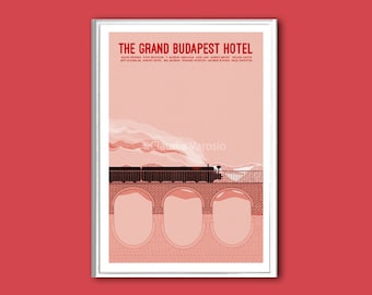 The Grand Budapest Hotel movie print in various sizes