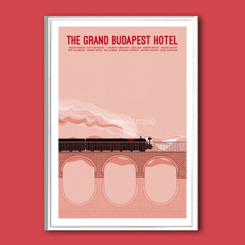 Poster Film The Grand Budapest Hotel - Affiche Cinéma 30x45 Cm Sans Cadre, Décoration Chambre Ou Bureau
