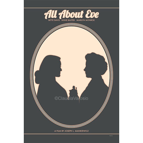 Movie Poster All About Eve Retro Print In Various Sizes Etsy Movie Poster All About Eve Retro Print In Various Sizes Etsy