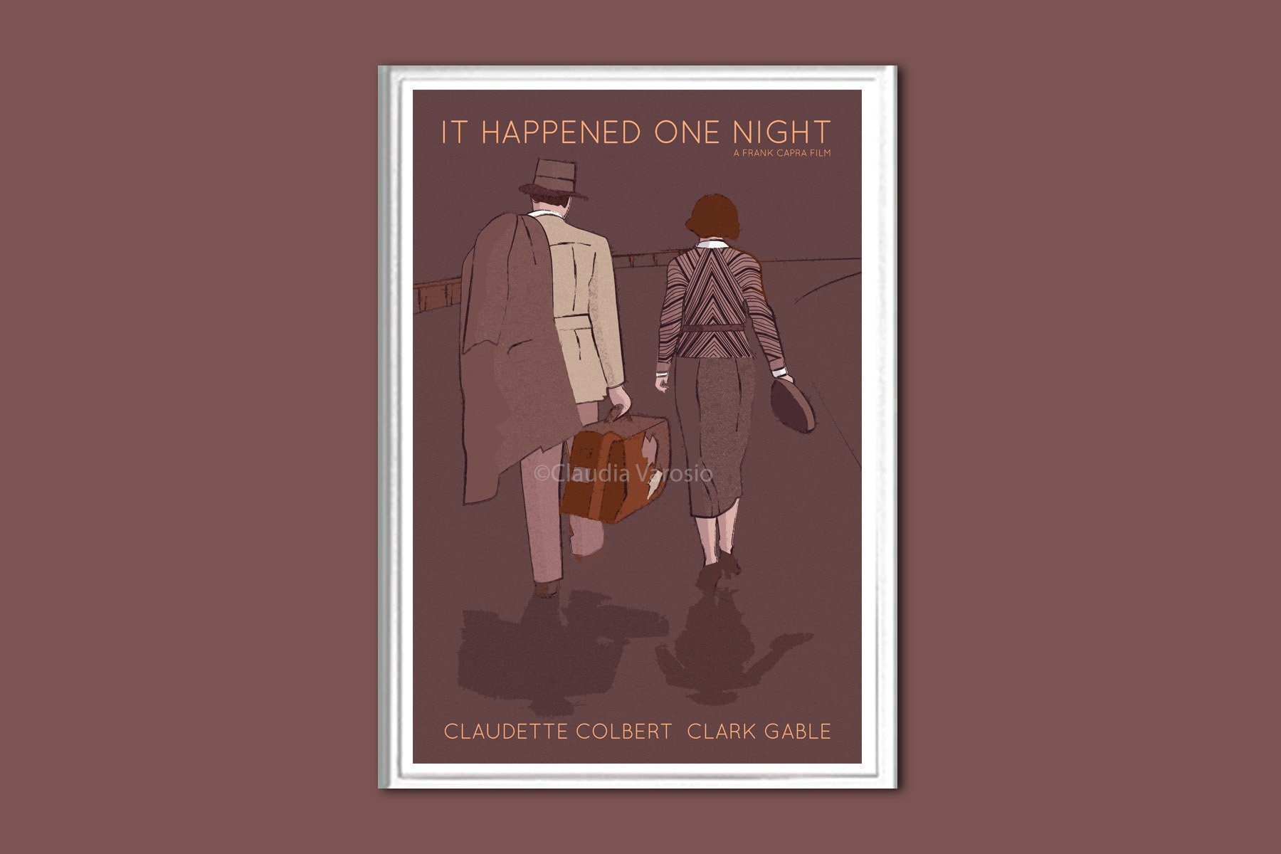 It Happened One Night Film Poster Druck In Verschiedenen Etsy