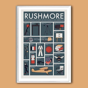 Rushmore filmposter print in verschillende formaten