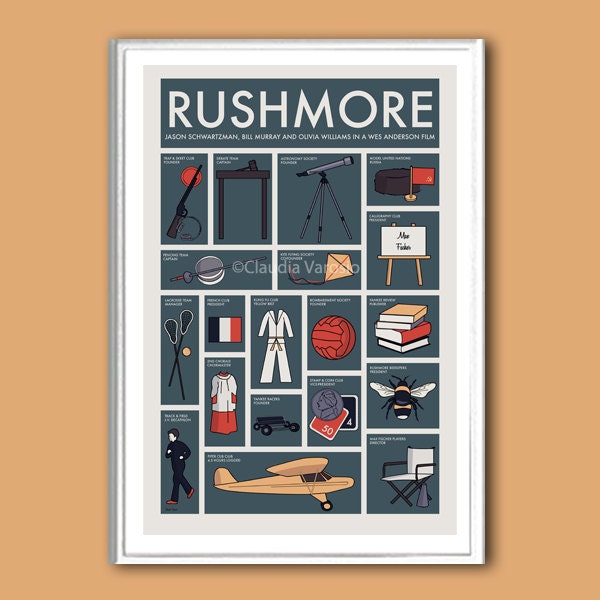 Rushmore filmposter print in verschillende formaten