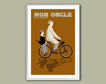 Movie poster Mon Oncle retro print in various sizes