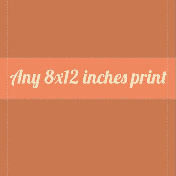 Any 8x12 inches print from the shop | Etsy