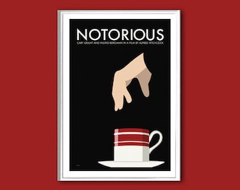 Movie poster Notorious retro print in various