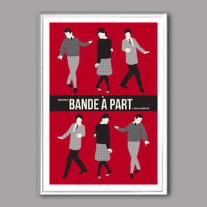 Movie poster Bande à part or Band of Ousiders retro print in various sizes