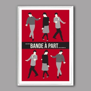 Movie poster Bande à part or Band of Ousiders retro print in various sizes image 1