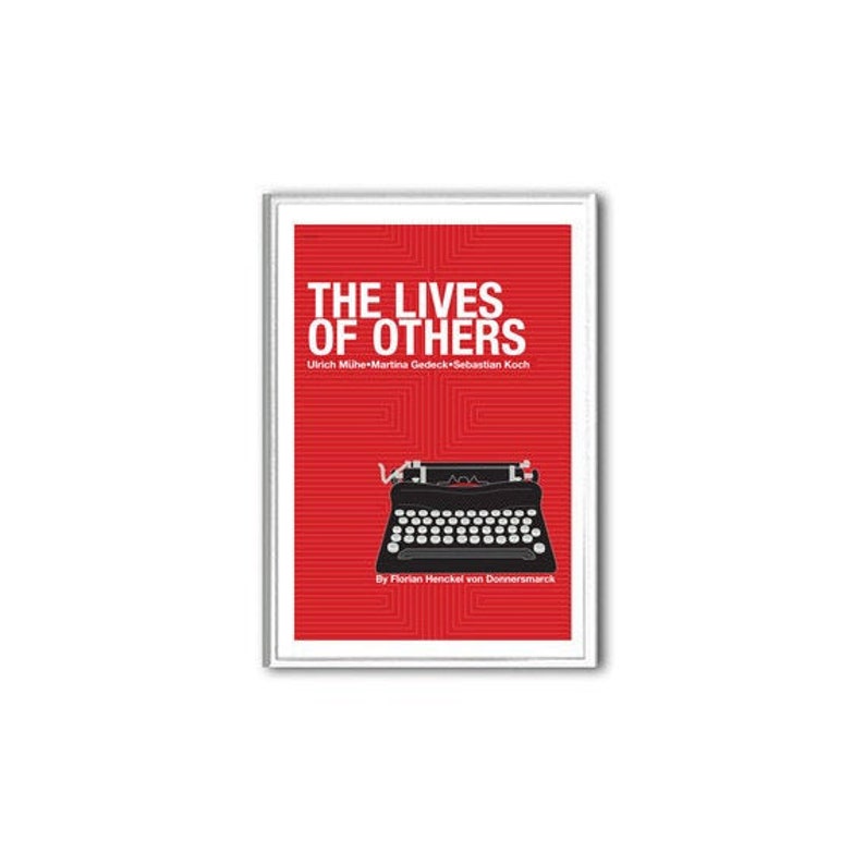 Retro poster The Lives of Others movie print in various sizes, English or German image 1