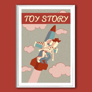 Movie poster Toy Story retro print in various sizes