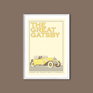 Poster The Great Gatsby retro print in various sizes image 1