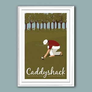 Movie poster Caddyshack retro print in various sizes