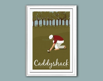 Movie poster Caddyshack retro print in various sizes