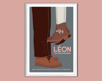 Léon The Professional retro print movie poster in various sizes