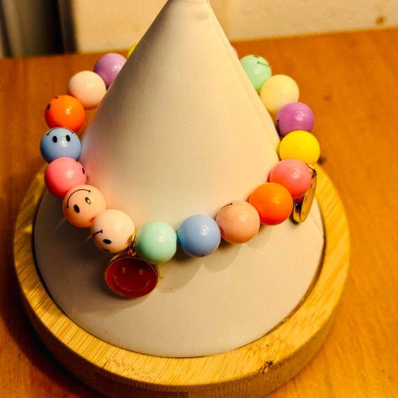 Smiley Face Bauble Bracelet