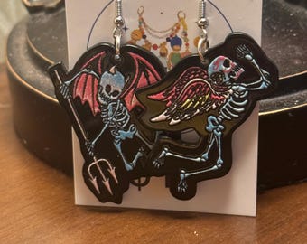 Devil Angel Bauble Earrings