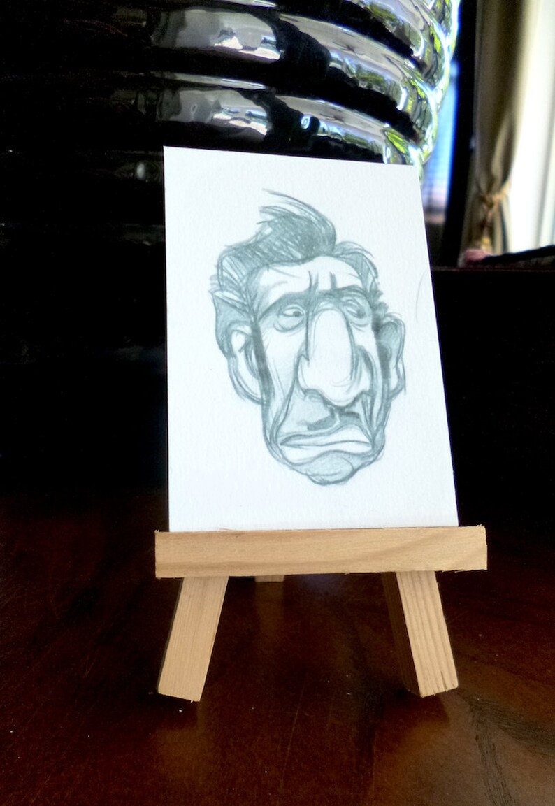 Archival Ink Textured Paper Original Illustration Matte Print Aceo 3 5 X 2 5 Home Decor Collectible Art Gangster Sketch Drawing Artist Trading Cards Art Collectibles Kromasol Com