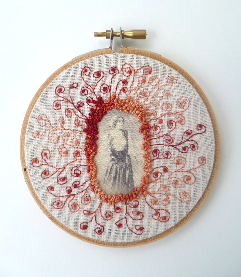 Free Style Hand Embroidery Hoop Art Featured in Sew Somerset Etsy