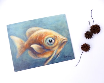 Fish, Original acrylic painting, fish art, home decor, one of a kind, collectible art