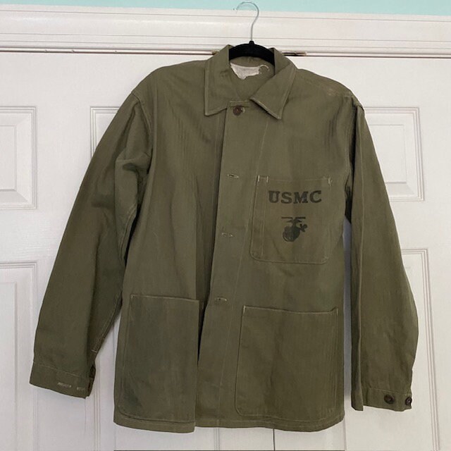 Vintage Jacket, Army Jacket, 1940s Jacket, HBT Jacket, U.S.