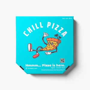Personalized Pizza Box High Quality White Bevel Edge Pizza Box For Pizza Lover FULLY Customized Pizza Box Size Custom Print Box DIY Gift Box