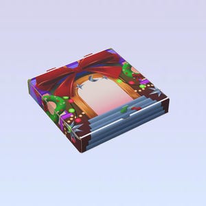Vorgefertigte Weihnachtspizzabox mit beschreibbarer Leerstelle