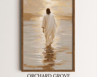 Jesus Walking on Water Print | Christian Wall Art (Digital Download)