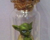 Yoda Mini Toy in a Jar Necklace