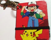 Recycled Game Board Pokemon Keychain