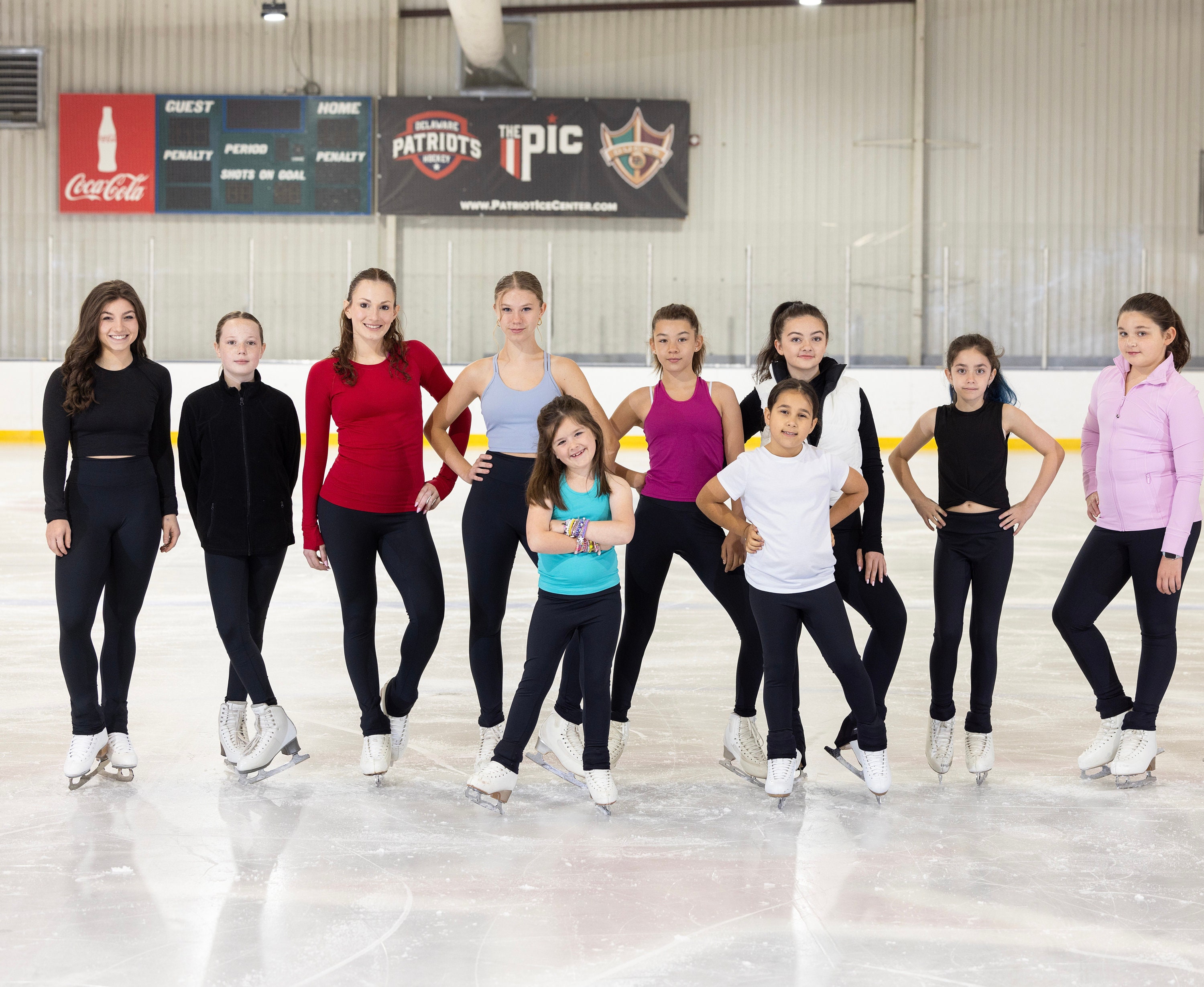Girls ice skating leggings 2025