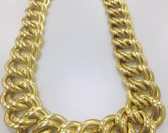 14kt Yellow Gold Italian Large Link Necklace