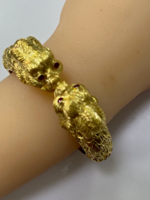 Vintage Ilias Lalaounis Chimera Bangle 18kt Gold B