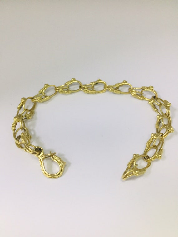 French 18kt. Yellow Gold Vintage Link Bracelet