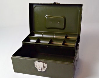Vintage Union Steel Chest Corp. Wilco Security Metal Cash Box