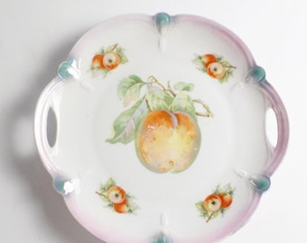 Vintage Plate Fruit Plate Germany Peaches