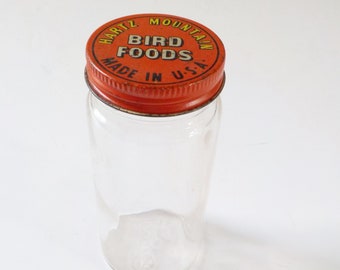 Vintage Hartz Mountain Bird Foods Made in the U.S.A. Jar