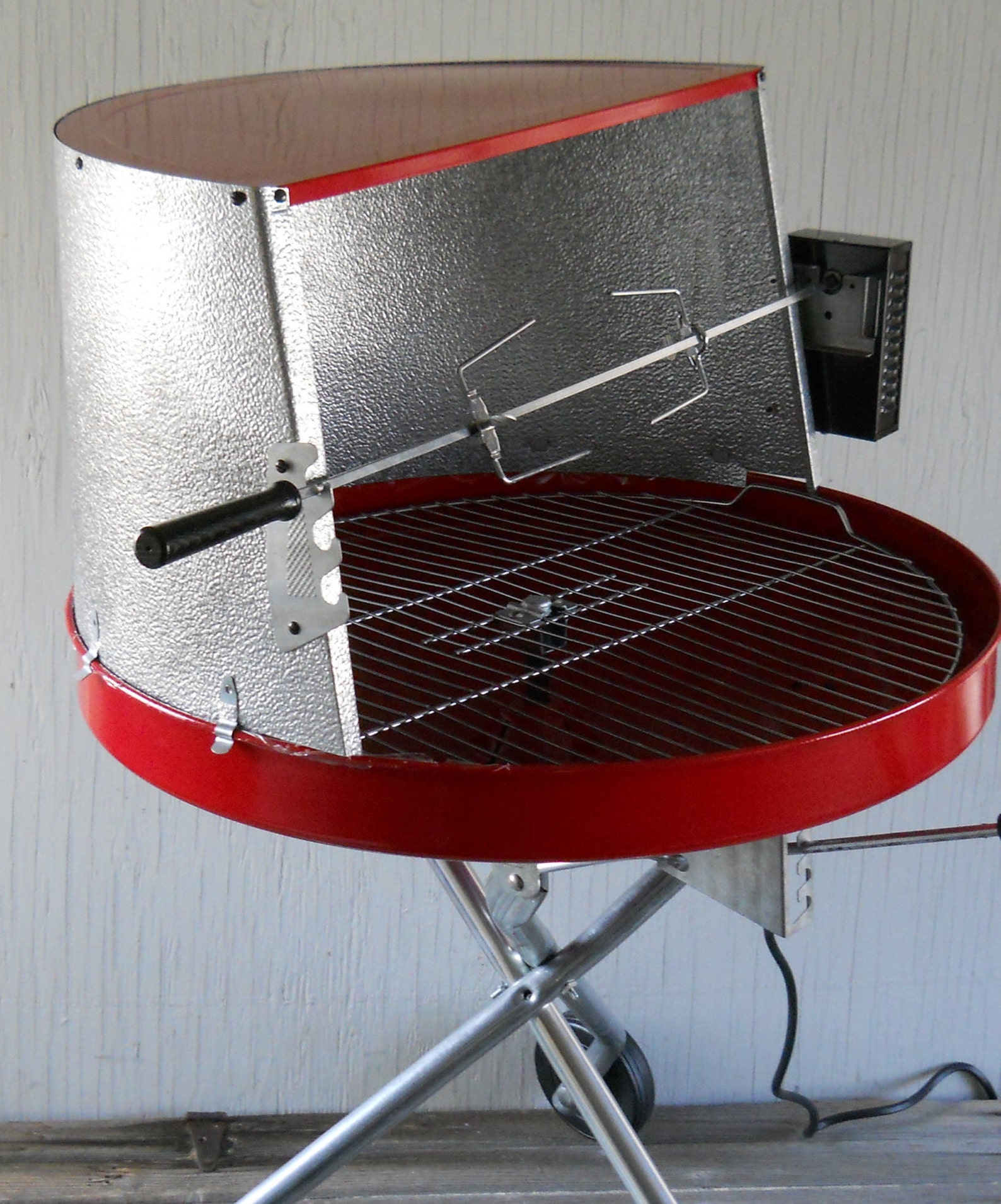 Bar B Q Grill Vintage Charcoal Grill Etsy