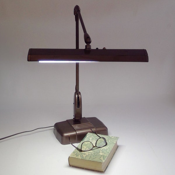 Vintage Dazor Floating Drafting Desk Lamp Industrial