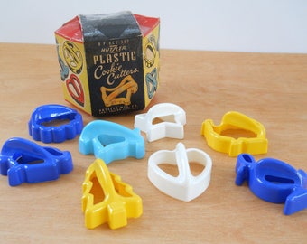 Vintage Hutzler Cookie Cutters Plastic Cookie Cutters