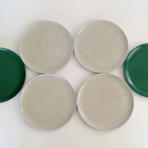 Vintage Branchell Color Flyte Melmac Dinnerware 19 Pieces Shabby Green Gray image 6