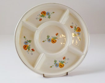 Lovely Vintage Relish Dip Tray 1920s 1930s Floral