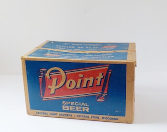 Vintage Point Special Beer Stevens Point Brewery Cardboard Box 24 Bottles