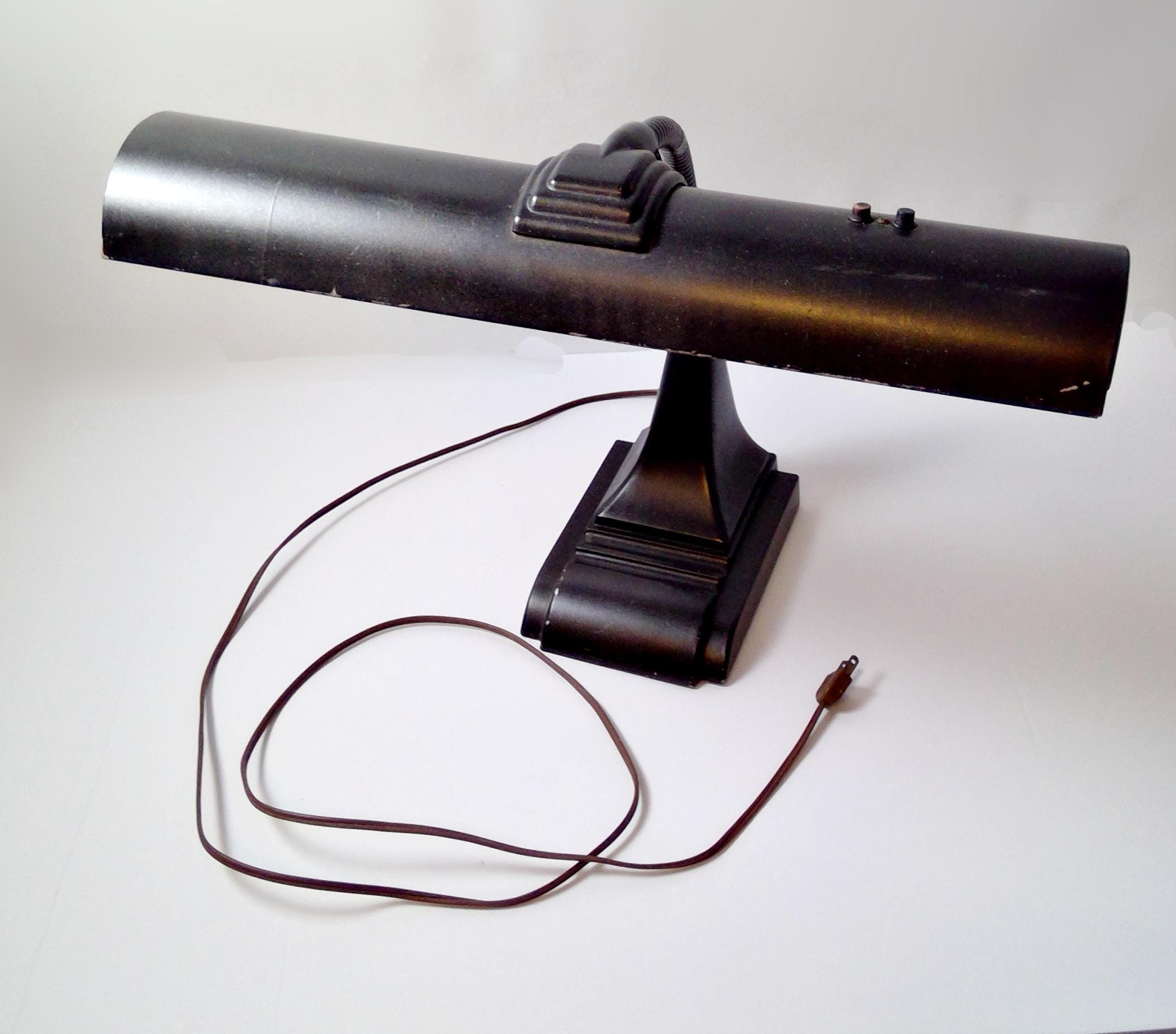 Vintage Art Specialty Co Chicago Gooseneck Metal Desk Task Light 